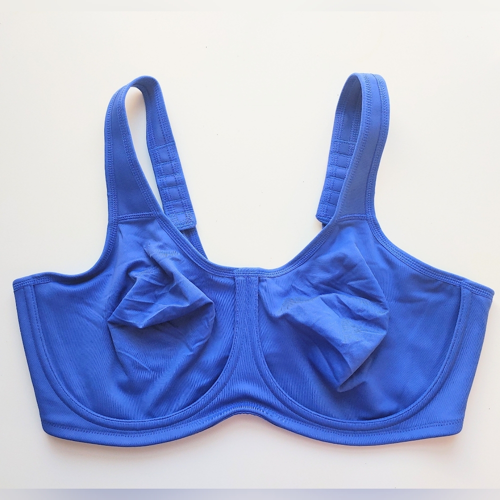 Wacoal Simone Sport Underwire Bra, 42D  bright blue high intensity impact sports
